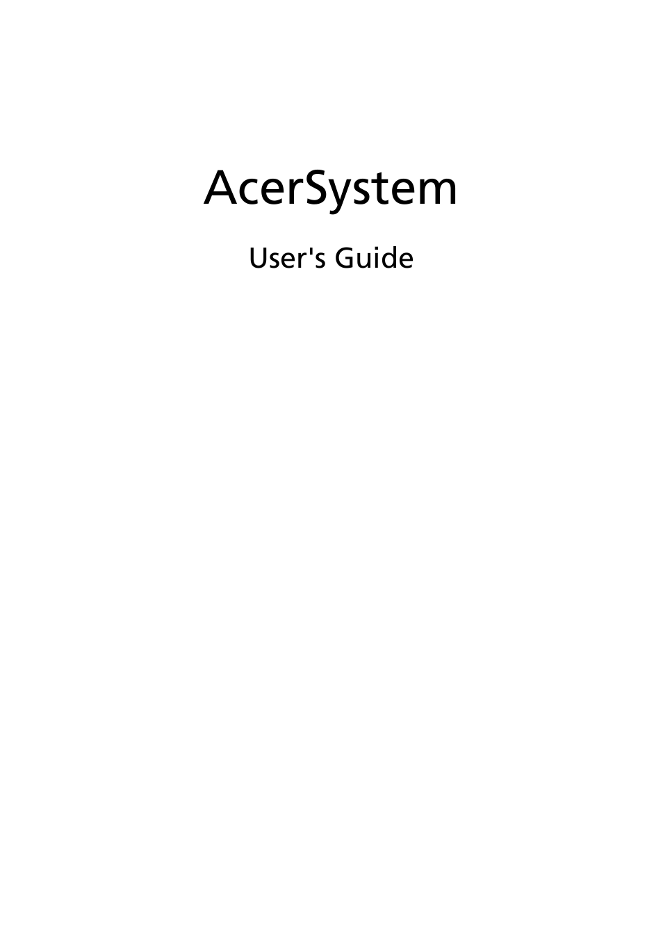 Acer Aspire L3600 User Manual | 17 pages