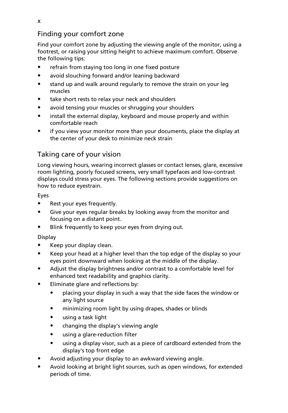 Acer Ferrari 5000 User Manual | Page 10 / 118