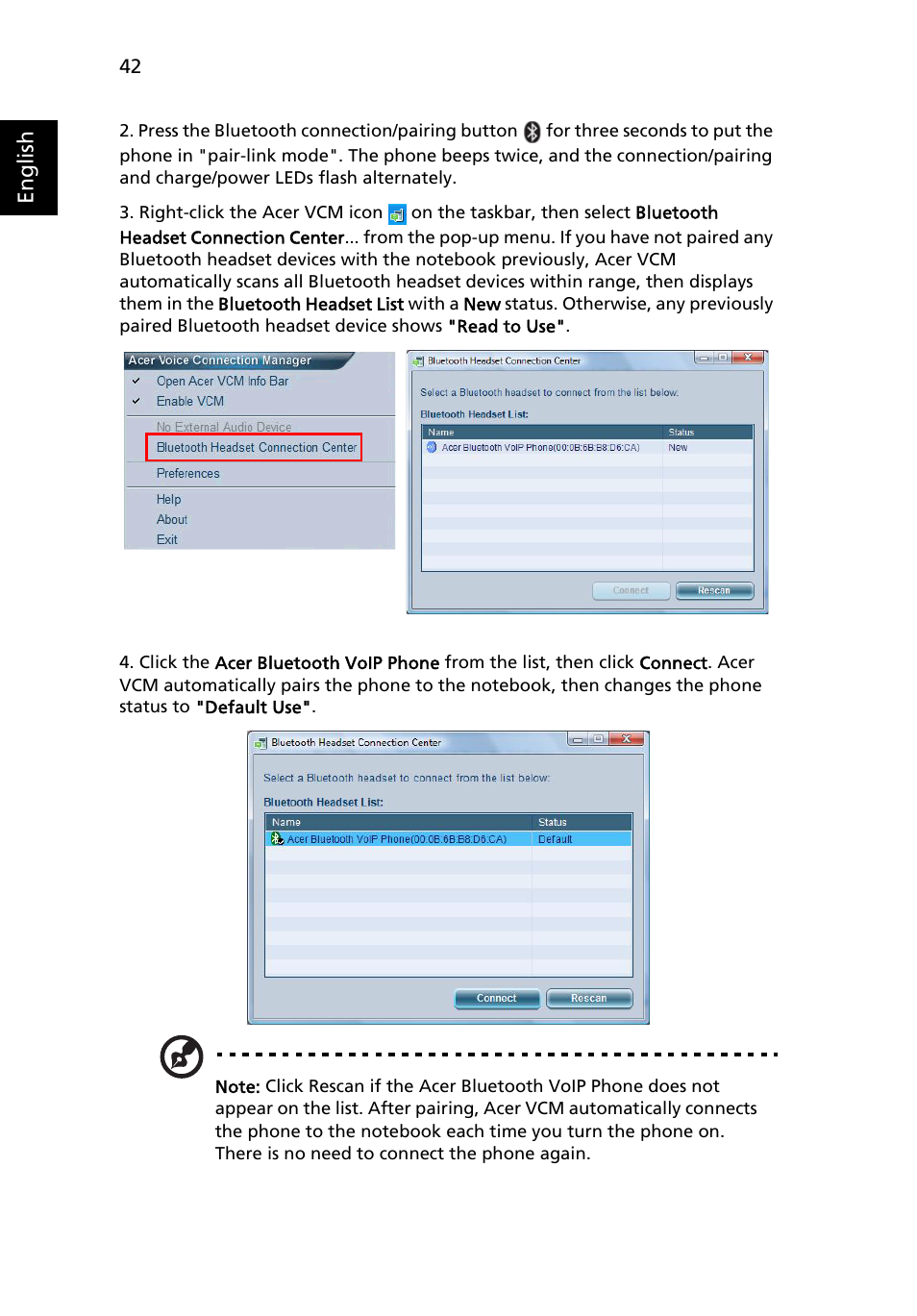 Acer Ferrari 5000 User Manual | Page 62 / 118