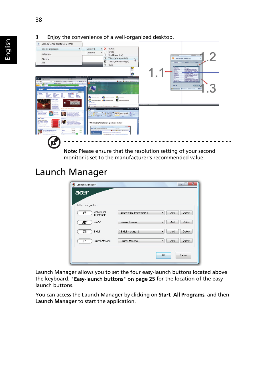 Launch manager, Frequently asked questions | Acer TravelMate 6231 User Manual | Page 54 / 94