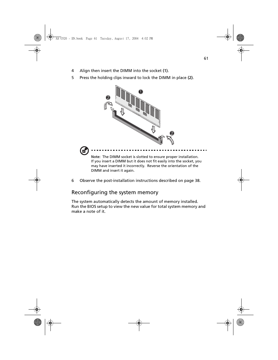 Acer Altos G520 User Manual | Page 71 / 186