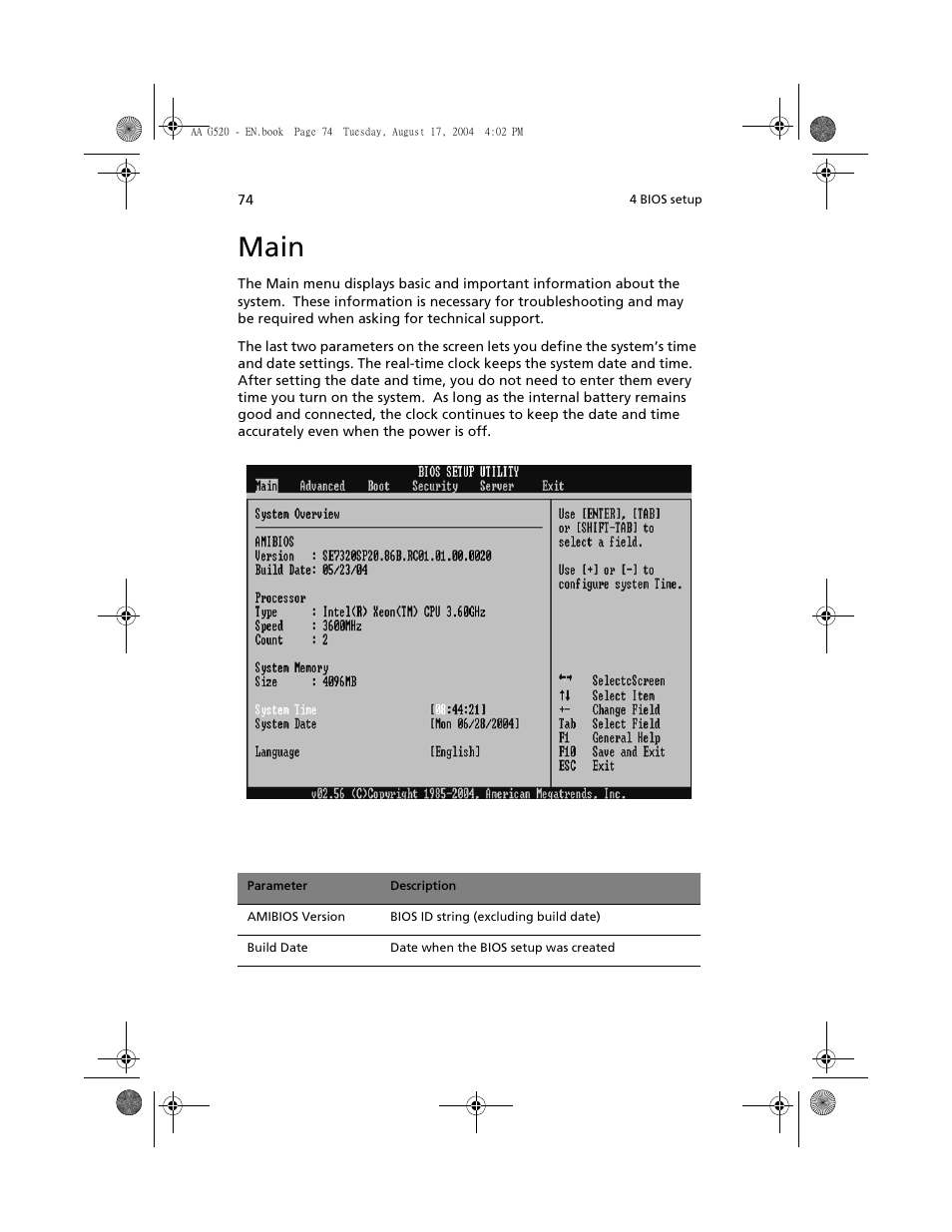 Main | Acer Altos G520 User Manual | Page 84 / 186