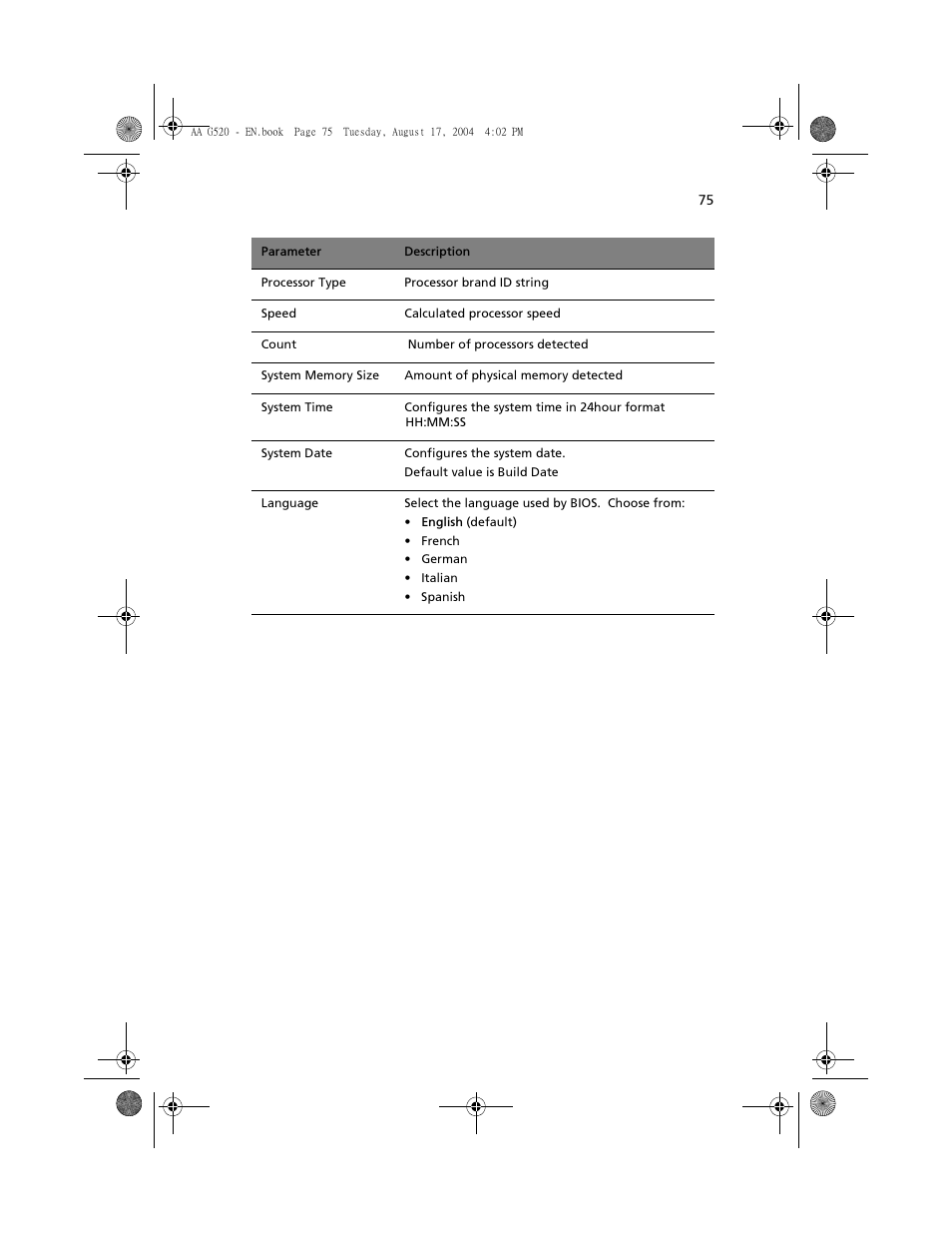 Acer Altos G520 User Manual | Page 85 / 186