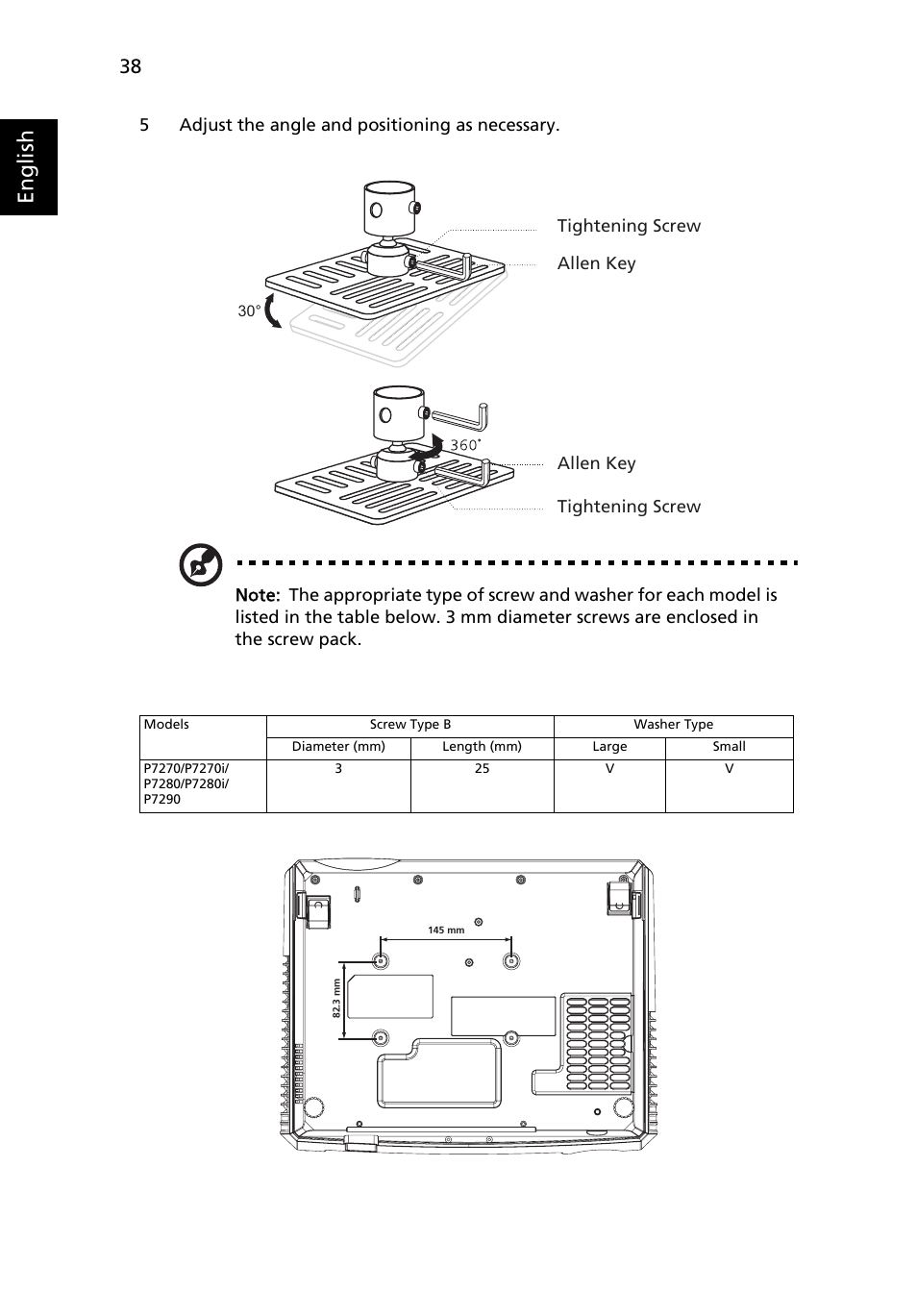 English | Acer P7290 User Manual | Page 50 / 62