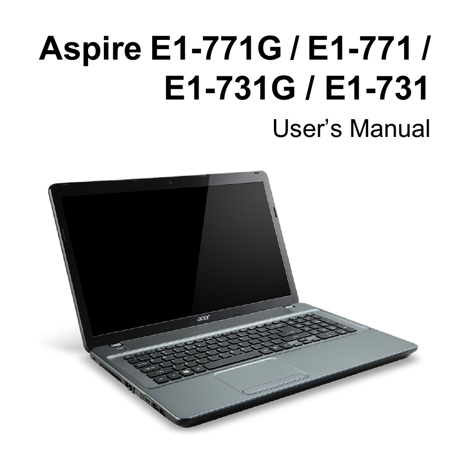 Acer Aspire E1-731G User Manual | 103 pages