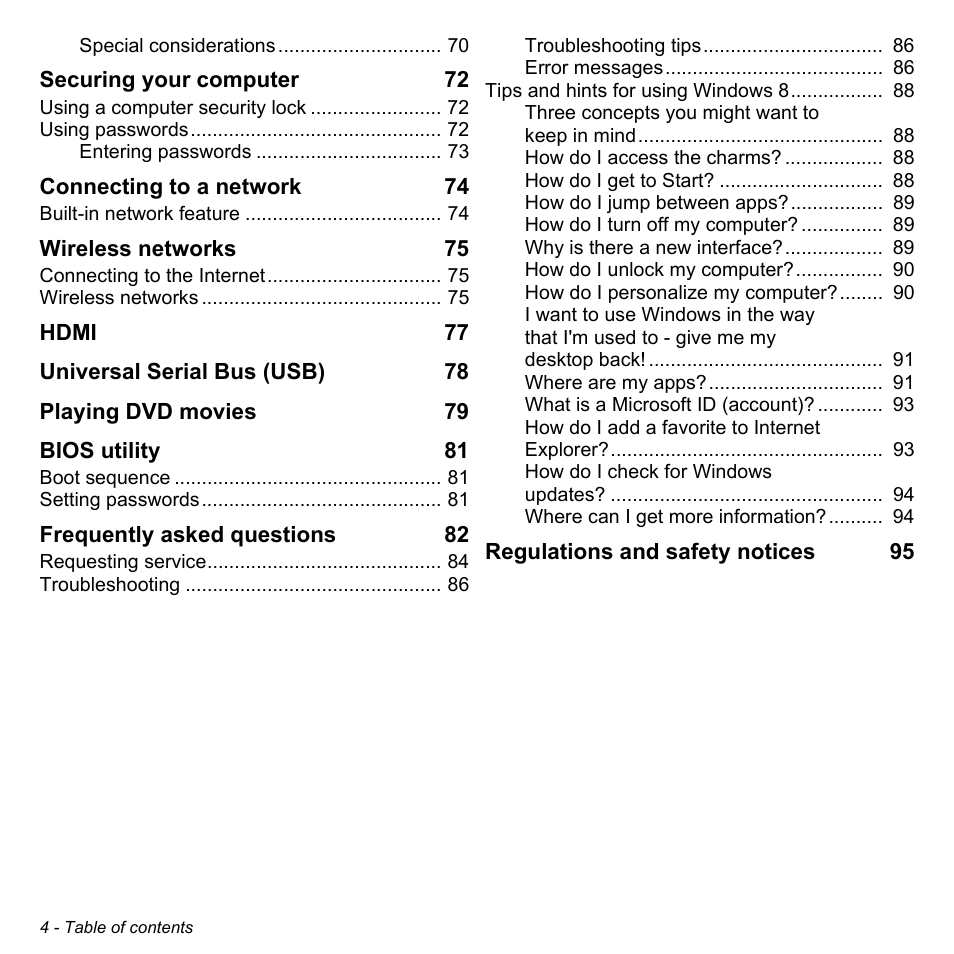 Acer Aspire E1-731G User Manual | Page 4 / 103