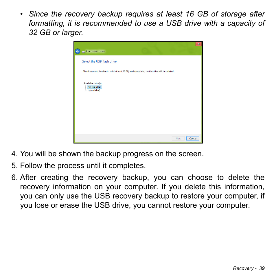 Acer Aspire E1-731G User Manual | Page 40 / 103