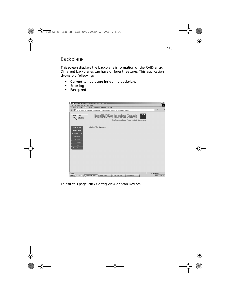 Backplane | Acer Altos G301 User Manual | Page 127 / 160