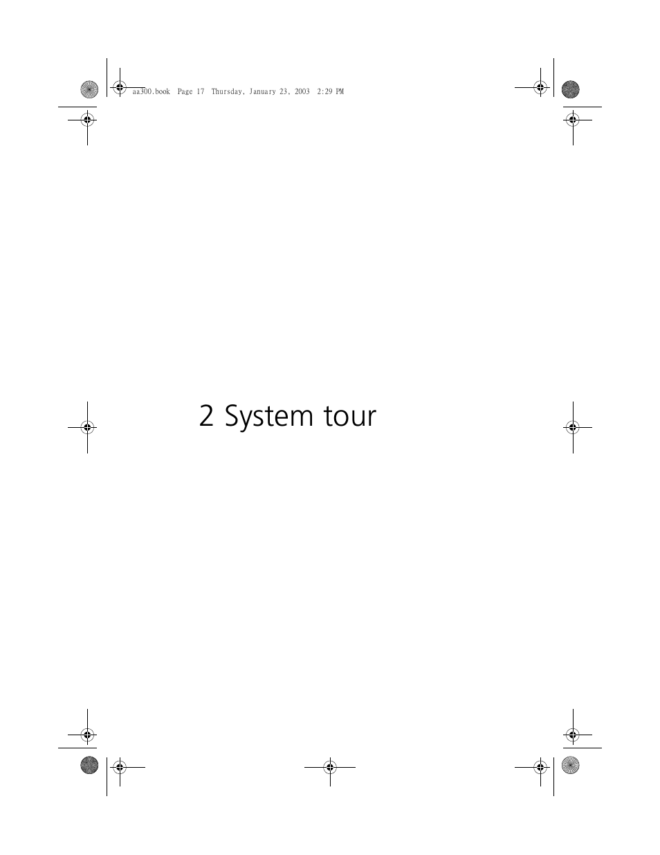 2 system tour | Acer Altos G301 User Manual | Page 29 / 160