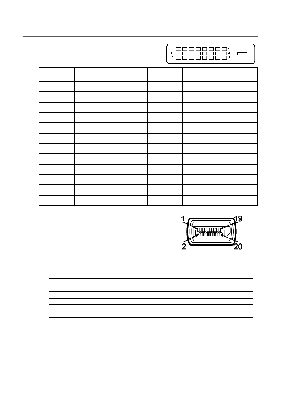 Displayport connector | Acer B273PHL User Manual | Page 13 / 24