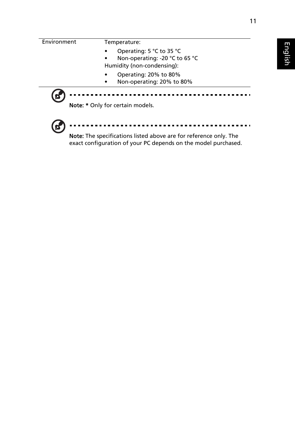 Acer Aspire 5516 User Manual | Page 11 / 11