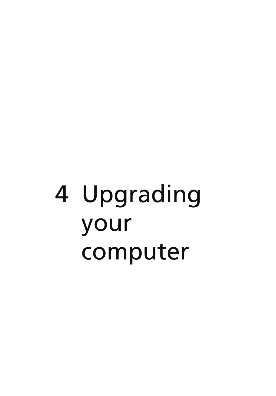 4 upgrading your computer | Acer Veriton 6900Pro User Manual | Page 61 / 102