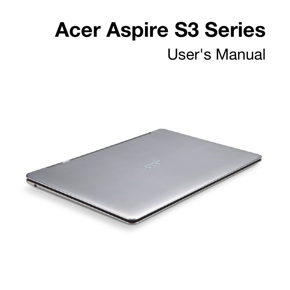 Acer Aspire S3-951 User Manual | 78 pages