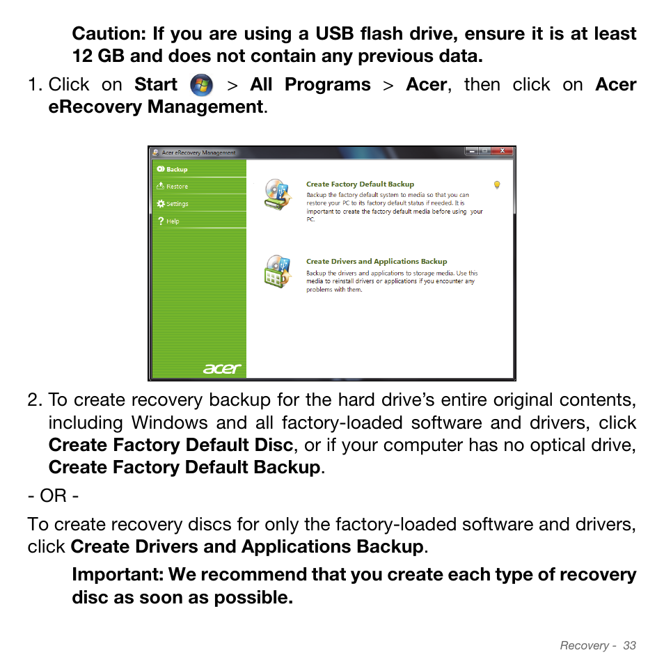 Acer Aspire S3-951 User Manual | Page 33 / 78