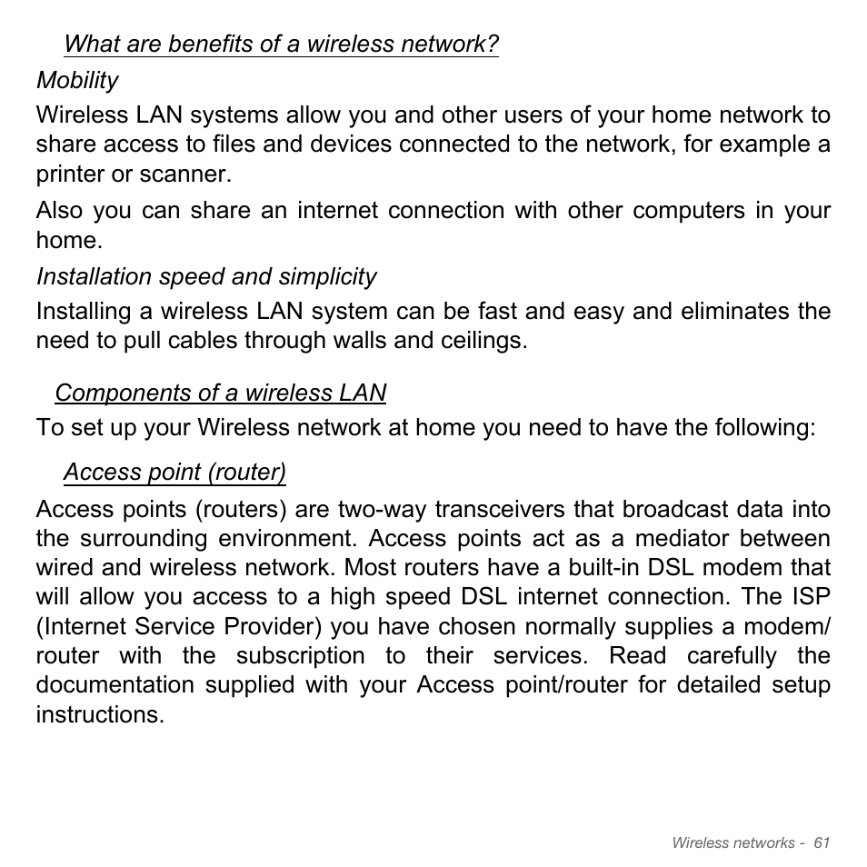 Acer Aspire S3-951 User Manual | Page 61 / 78