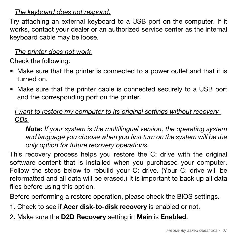 Acer Aspire S3-951 User Manual | Page 67 / 78