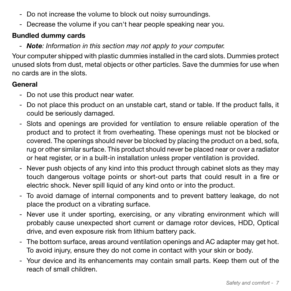 Acer Aspire S3-951 User Manual | Page 7 / 78