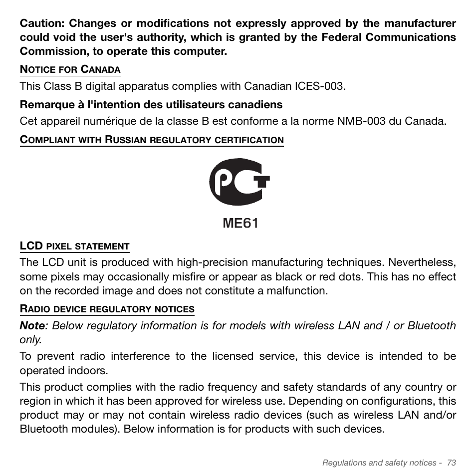 Acer Aspire S3-951 User Manual | Page 73 / 78