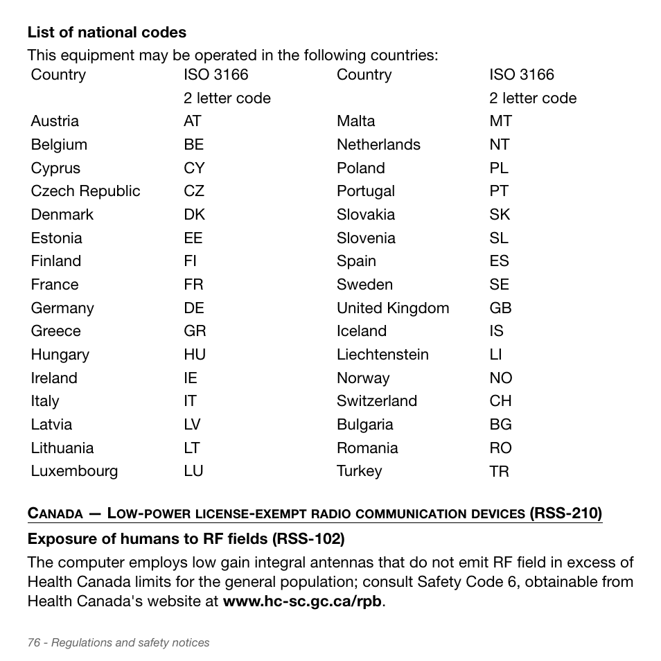 Acer Aspire S3-951 User Manual | Page 76 / 78