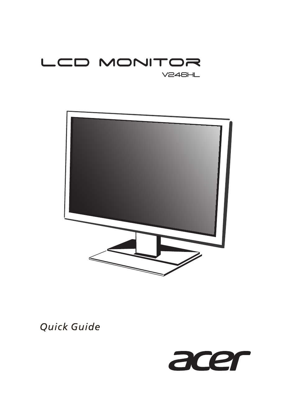 Acer V246HL User Manual | 5 pages