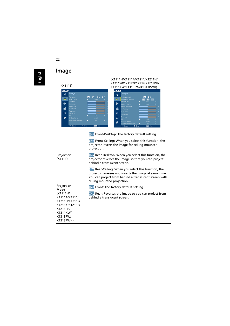 Image | Acer X1111 User Manual | Page 32 / 63