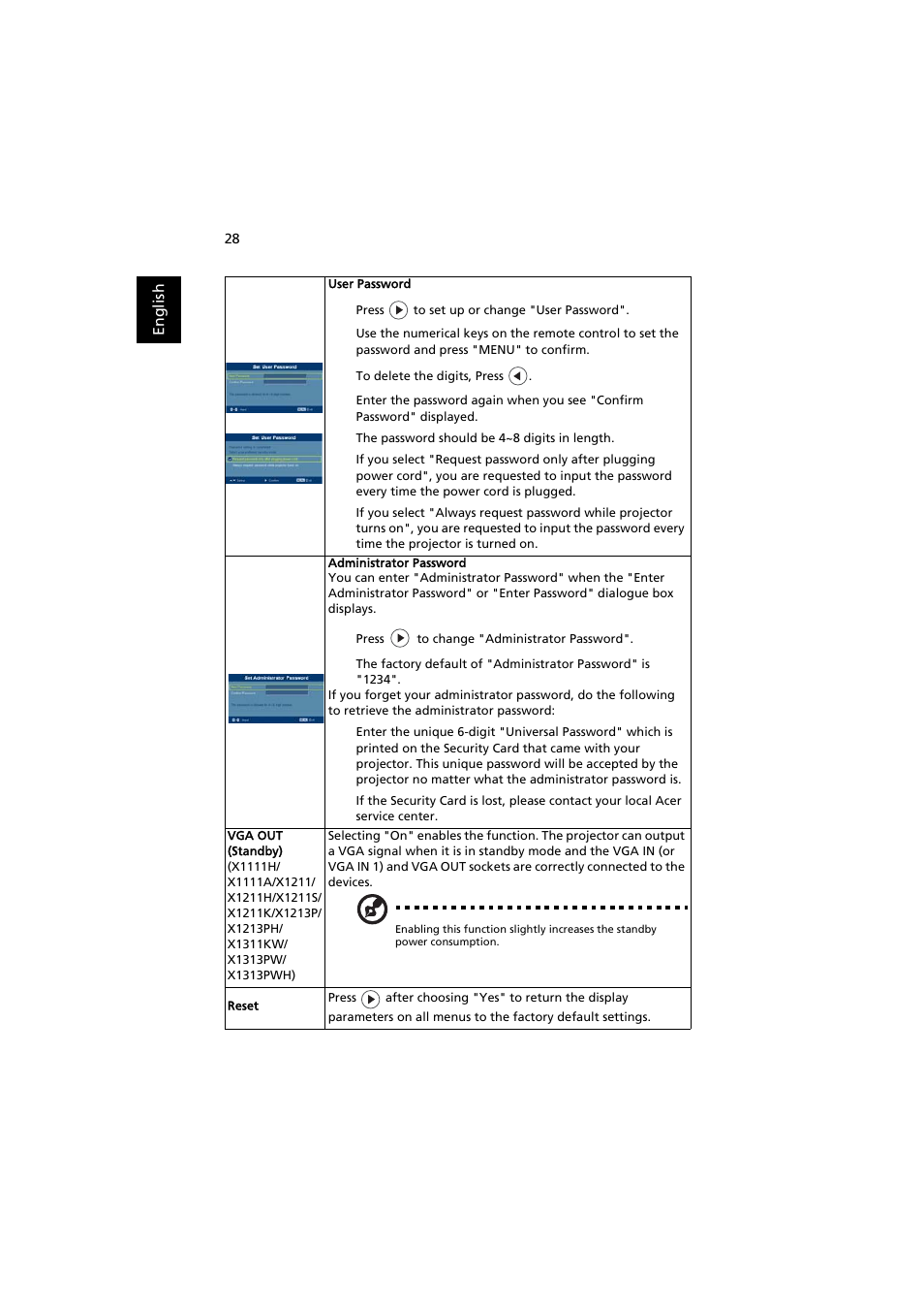 Acer X1111 User Manual | Page 38 / 63