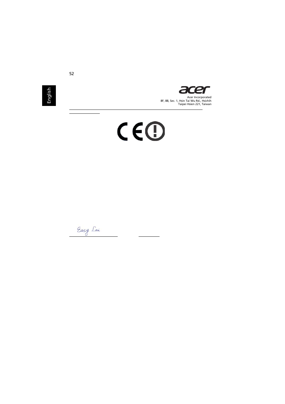 Acer X1111 User Manual | Page 62 / 63