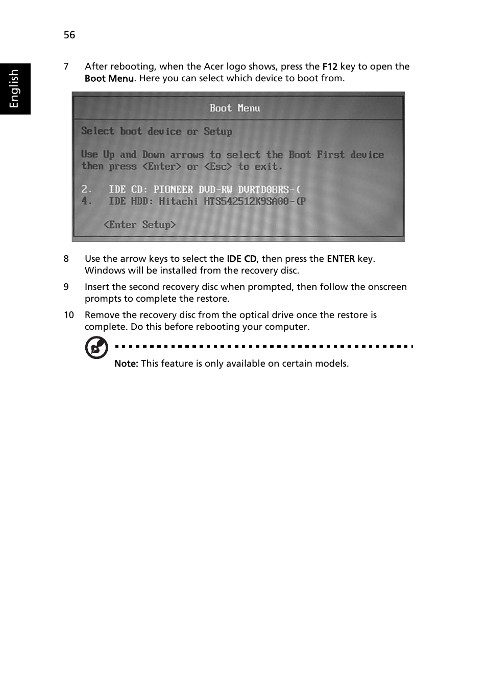 English | Acer TravelMate 4730G User Manual | Page 76 / 90