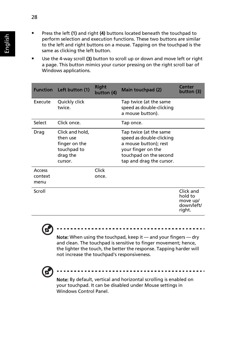 English | Acer Aspire 5720Z User Manual | Page 48 / 119