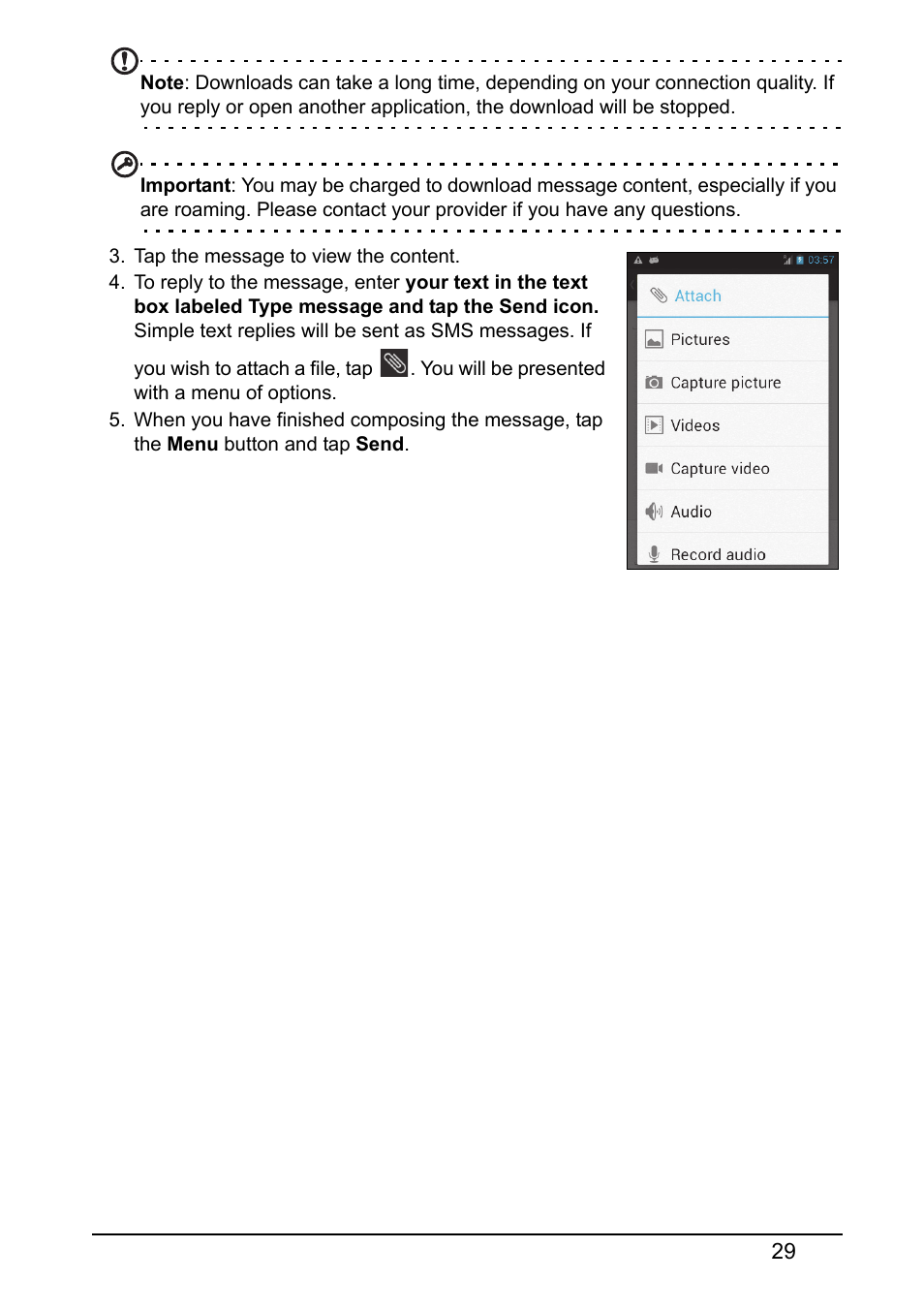 Acer Z120 User Manual | Page 29 / 61