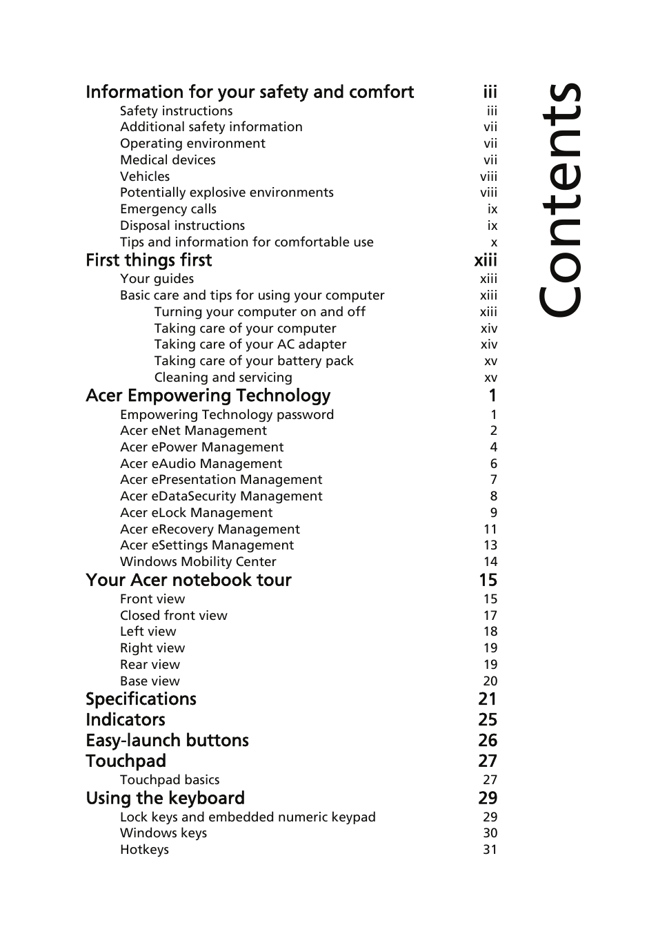 Acer Aspire 5910G User Manual | Page 16 / 61