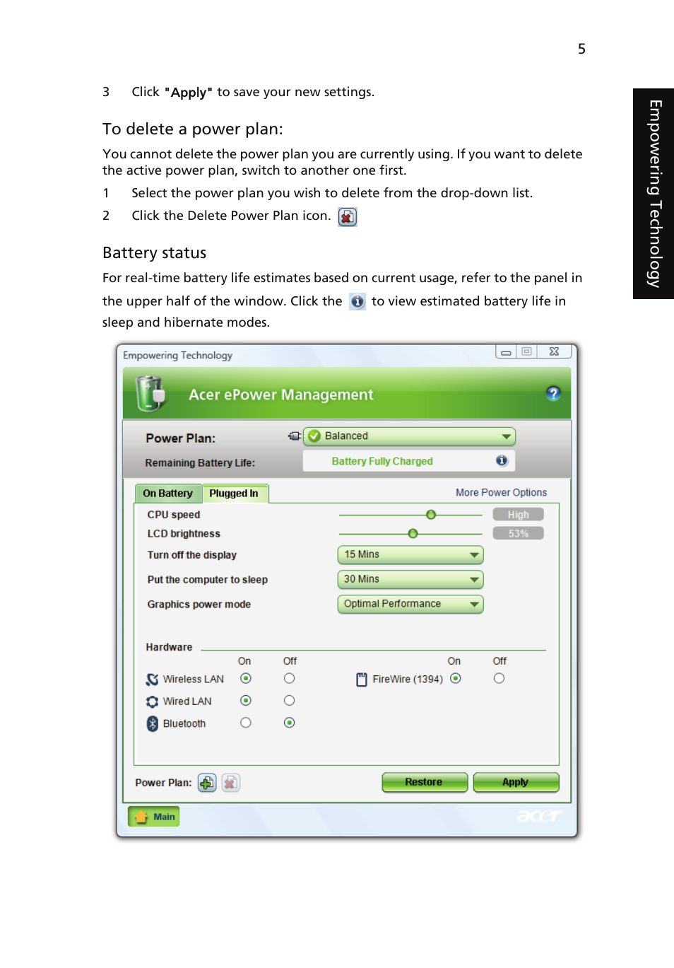 Acer Aspire 5910G User Manual | Page 23 / 61