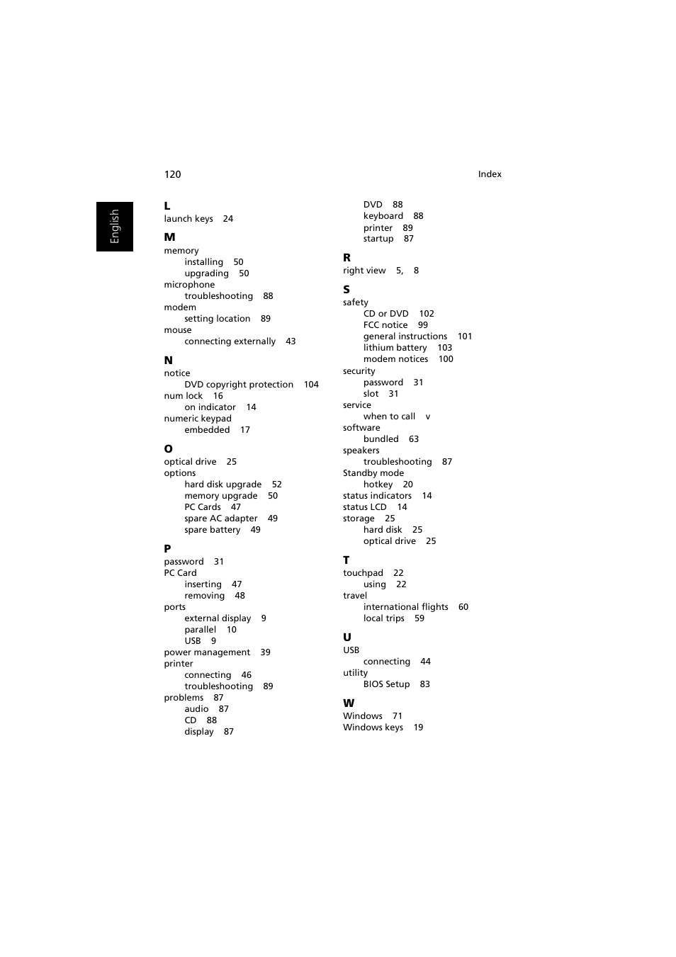 Acer Aspire 2000 User Manual | Page 130 / 130