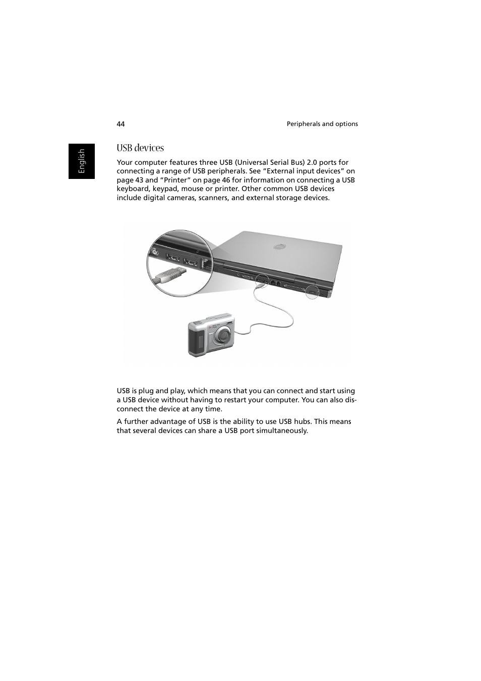 Usb devices | Acer Aspire 2000 User Manual | Page 54 / 130