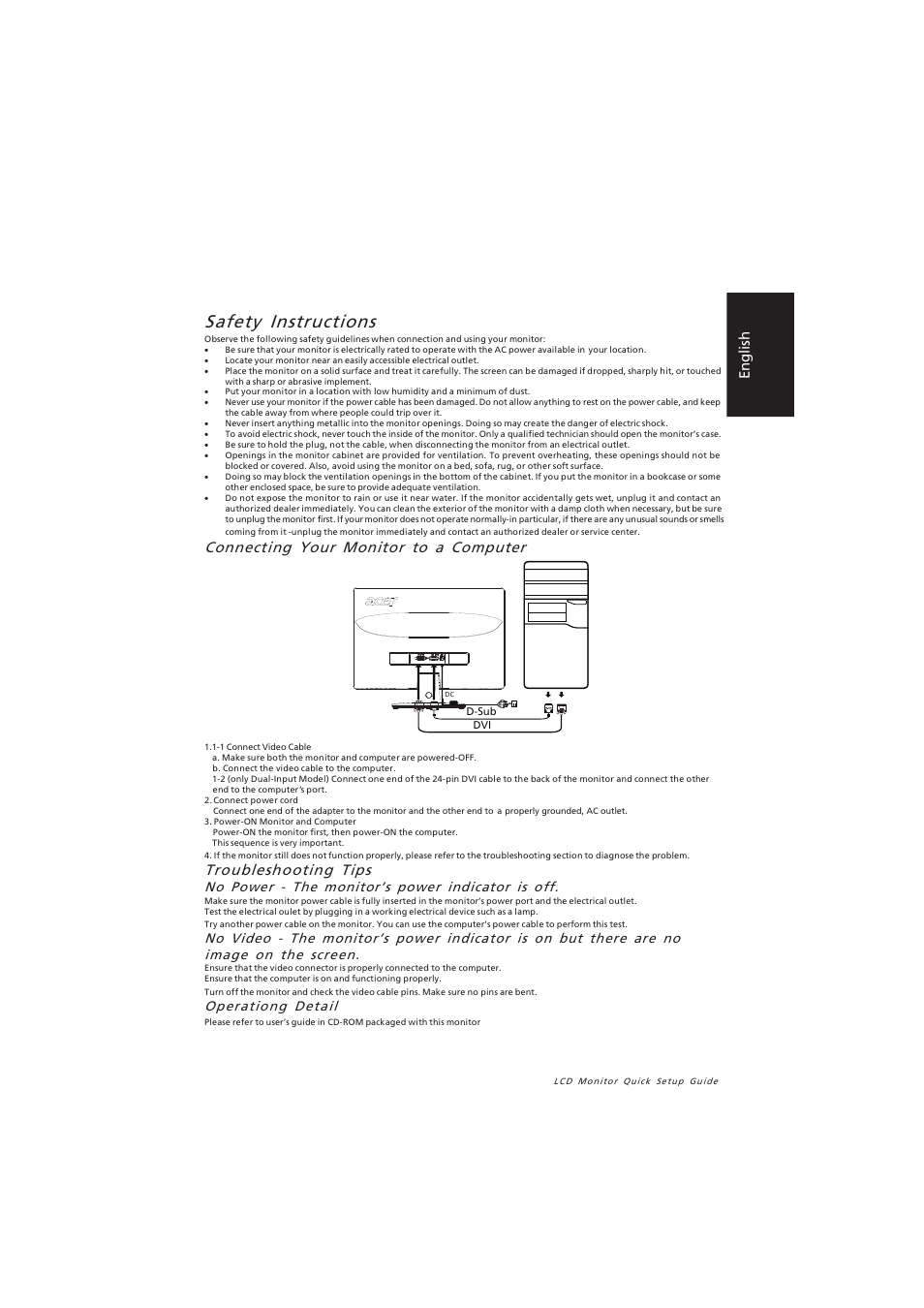 Acer S190WL User Manual | 3 pages