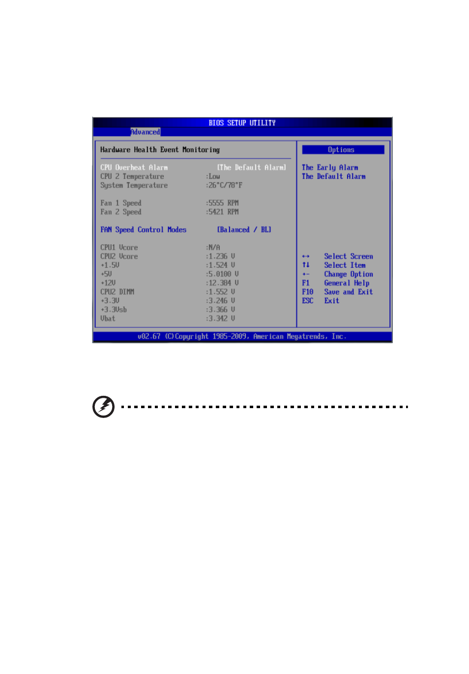 Hardware health configuration | Acer AR380 F1 User Manual | Page 105 / 194