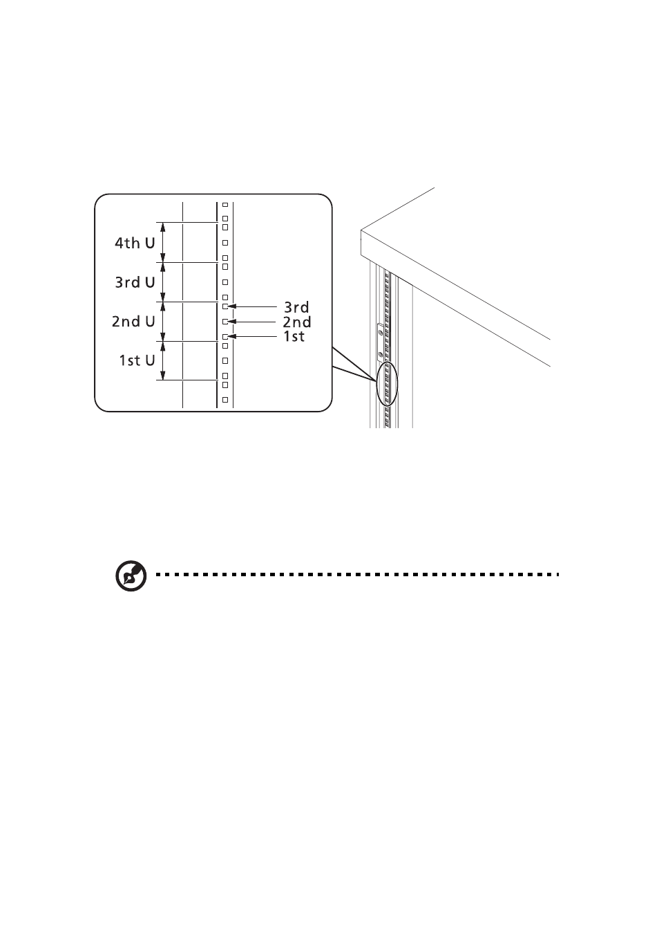 Vertical mounting hole pattern | Acer AR380 F1 User Manual | Page 156 / 194