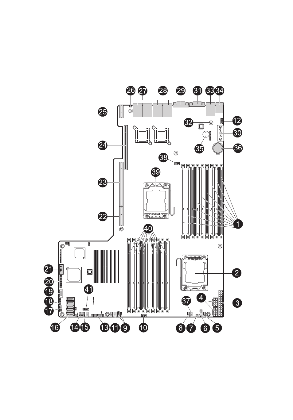 Mainboard | Acer AR380 F1 User Manual | Page 28 / 194