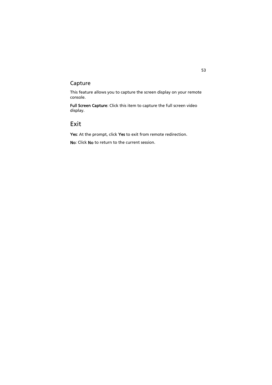 Exit | Acer AR585 F1 User Manual | Page 65 / 68