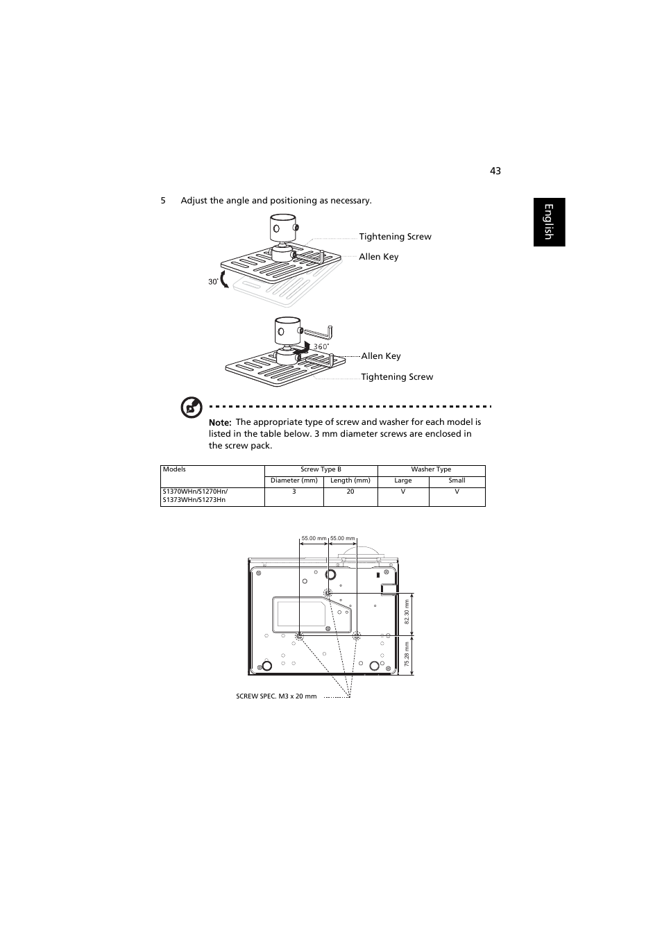 English | Acer S1370WHn User Manual | Page 53 / 64