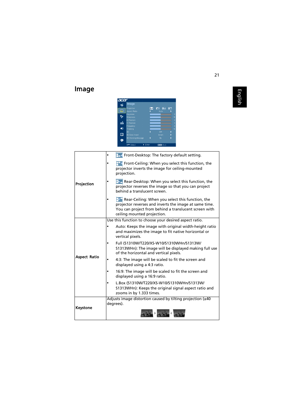 Image | Acer XS-X10 User Manual | Page 31 / 62