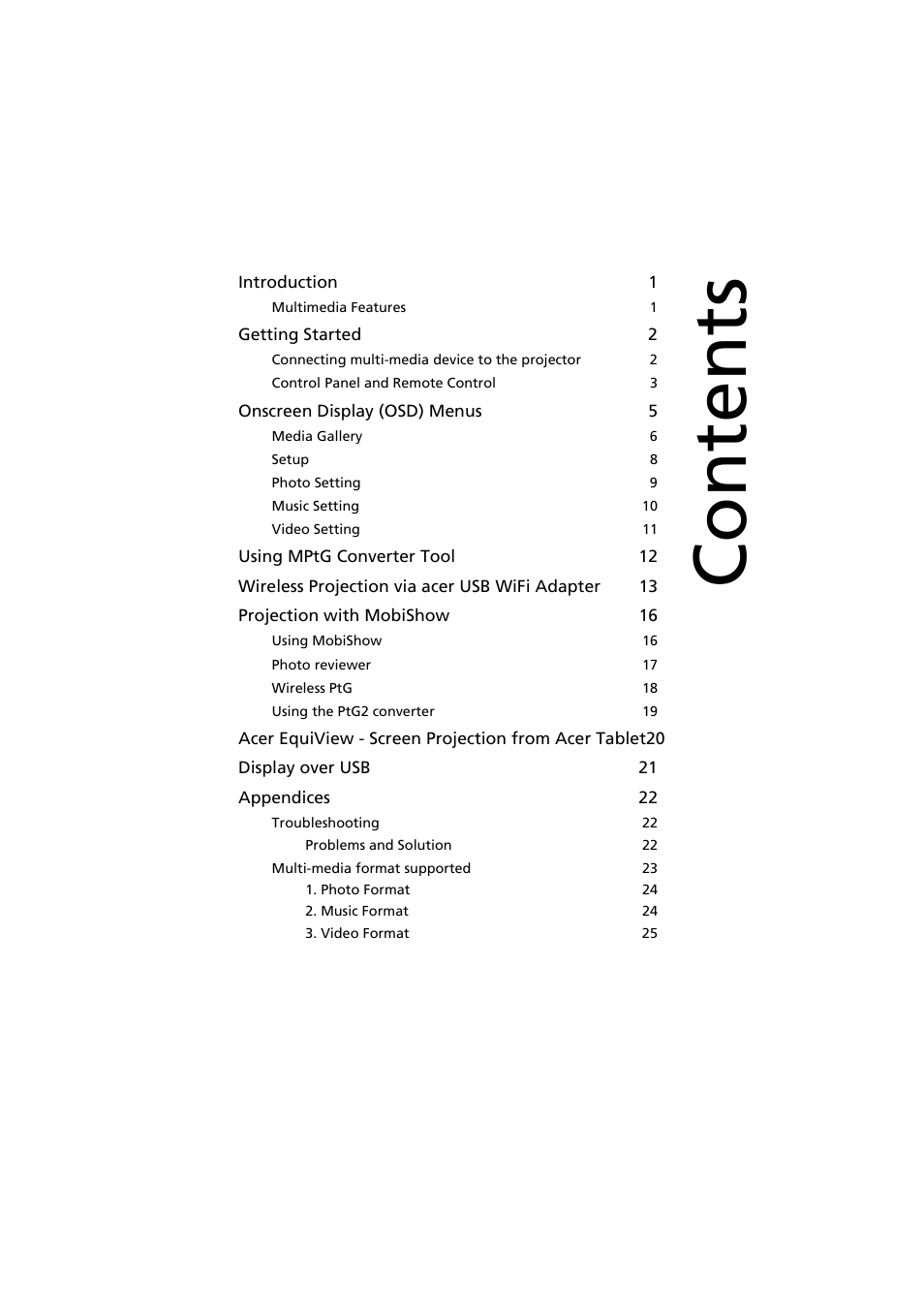 Acer K330 User Manual | Page 2 / 27