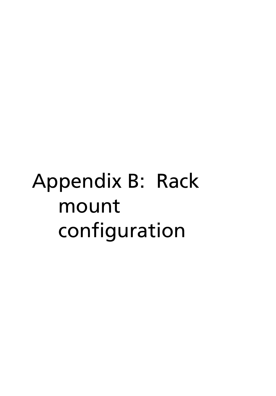 Appendix b: rack mount configuration | Acer AR180 F1 User Manual | Page 135 / 178