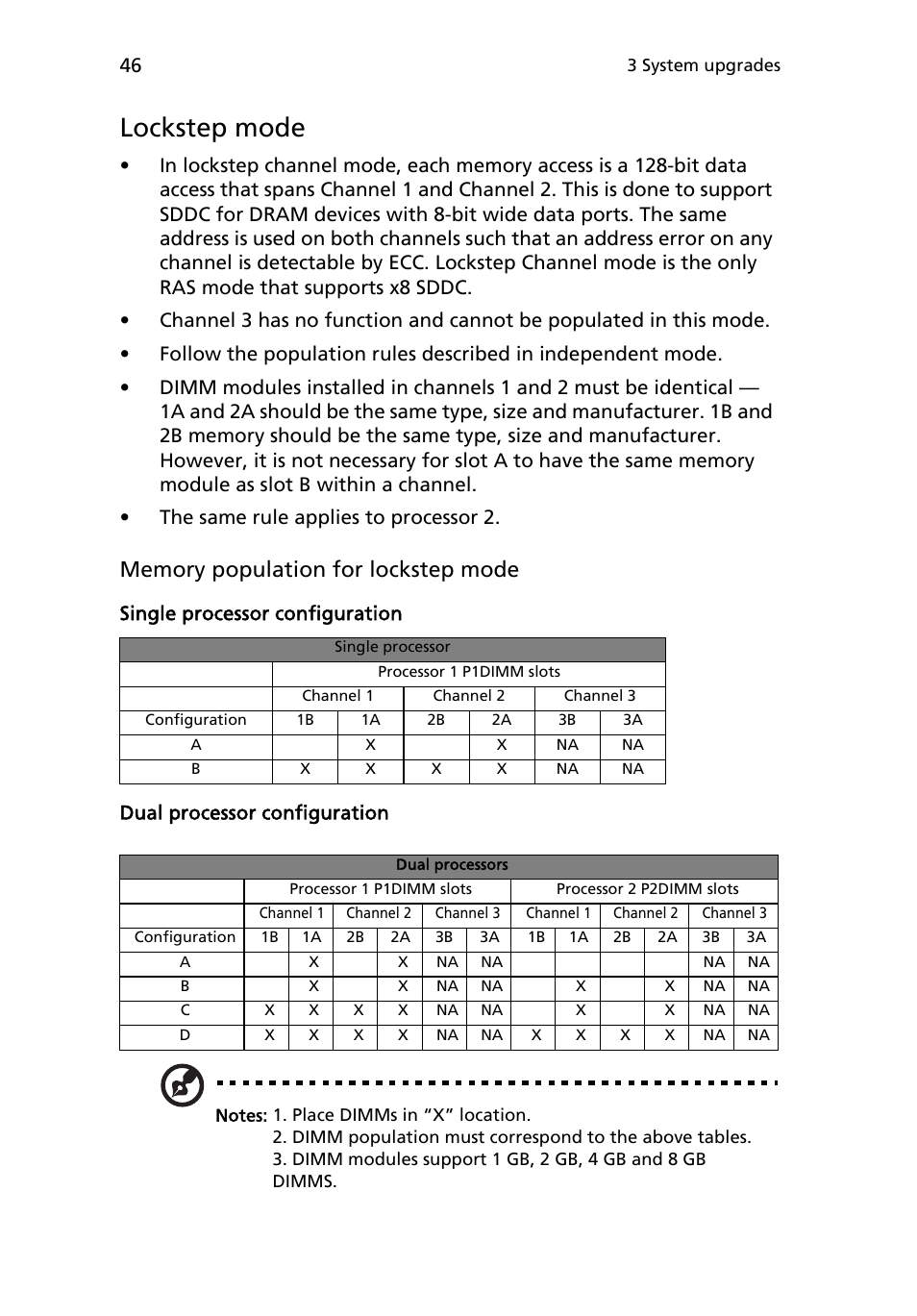Lockstep mode | Acer AR180 F1 User Manual | Page 64 / 178