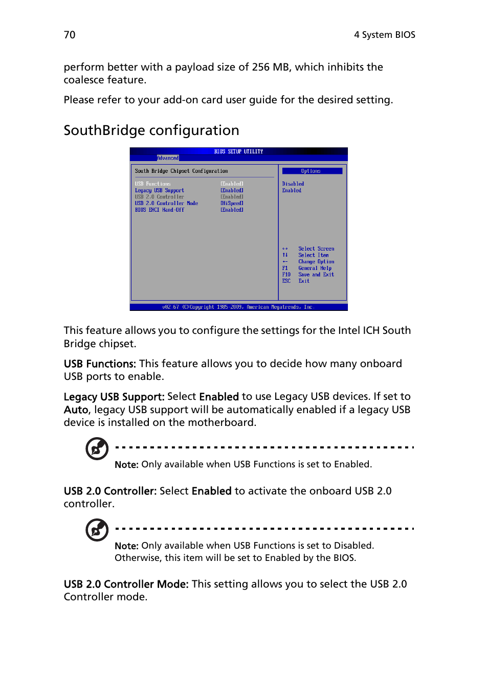 Southbridge configuration | Acer AR180 F1 User Manual | Page 88 / 178