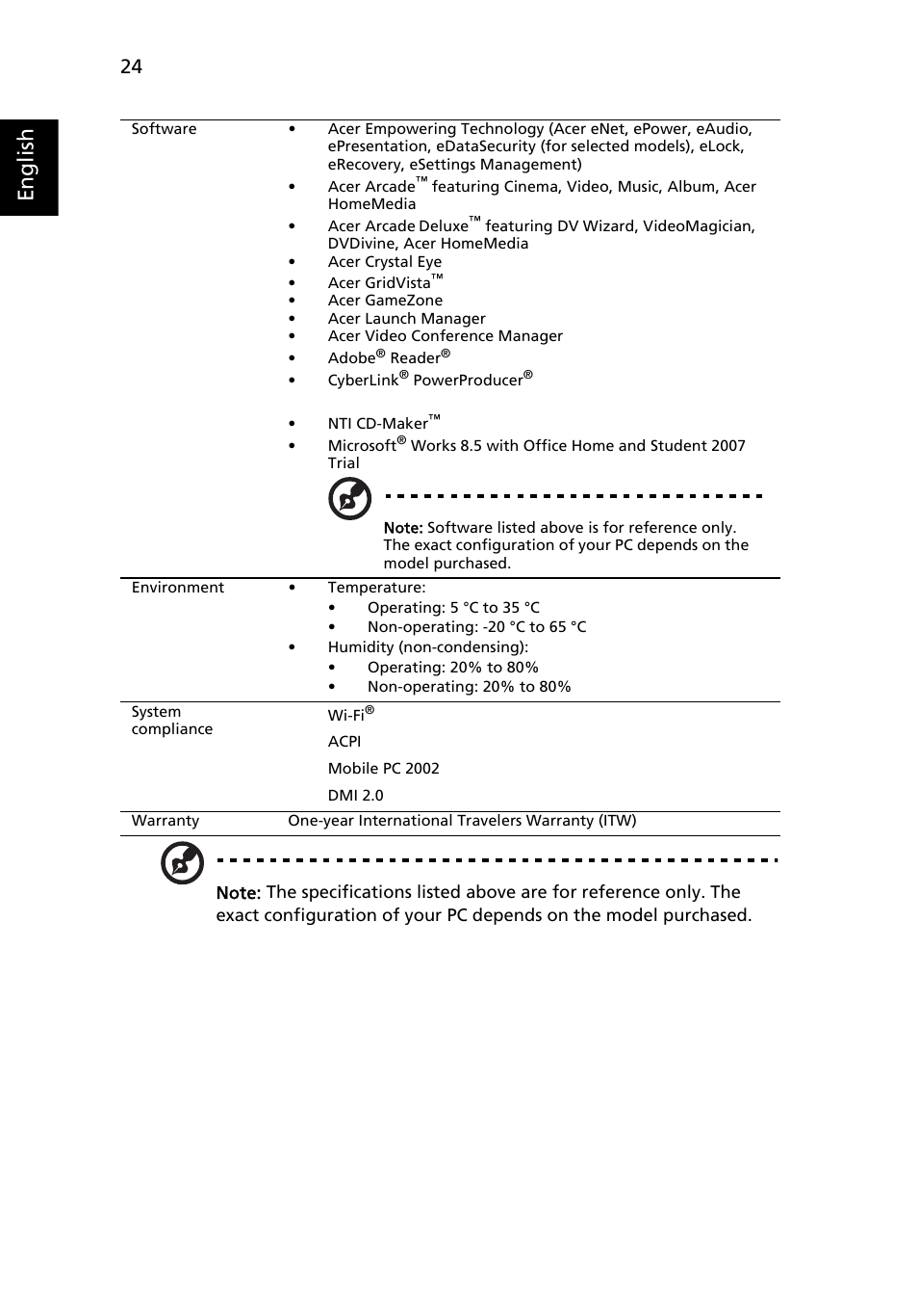 Eng lis h | Acer Aspire 2920Z User Manual | Page 46 / 111