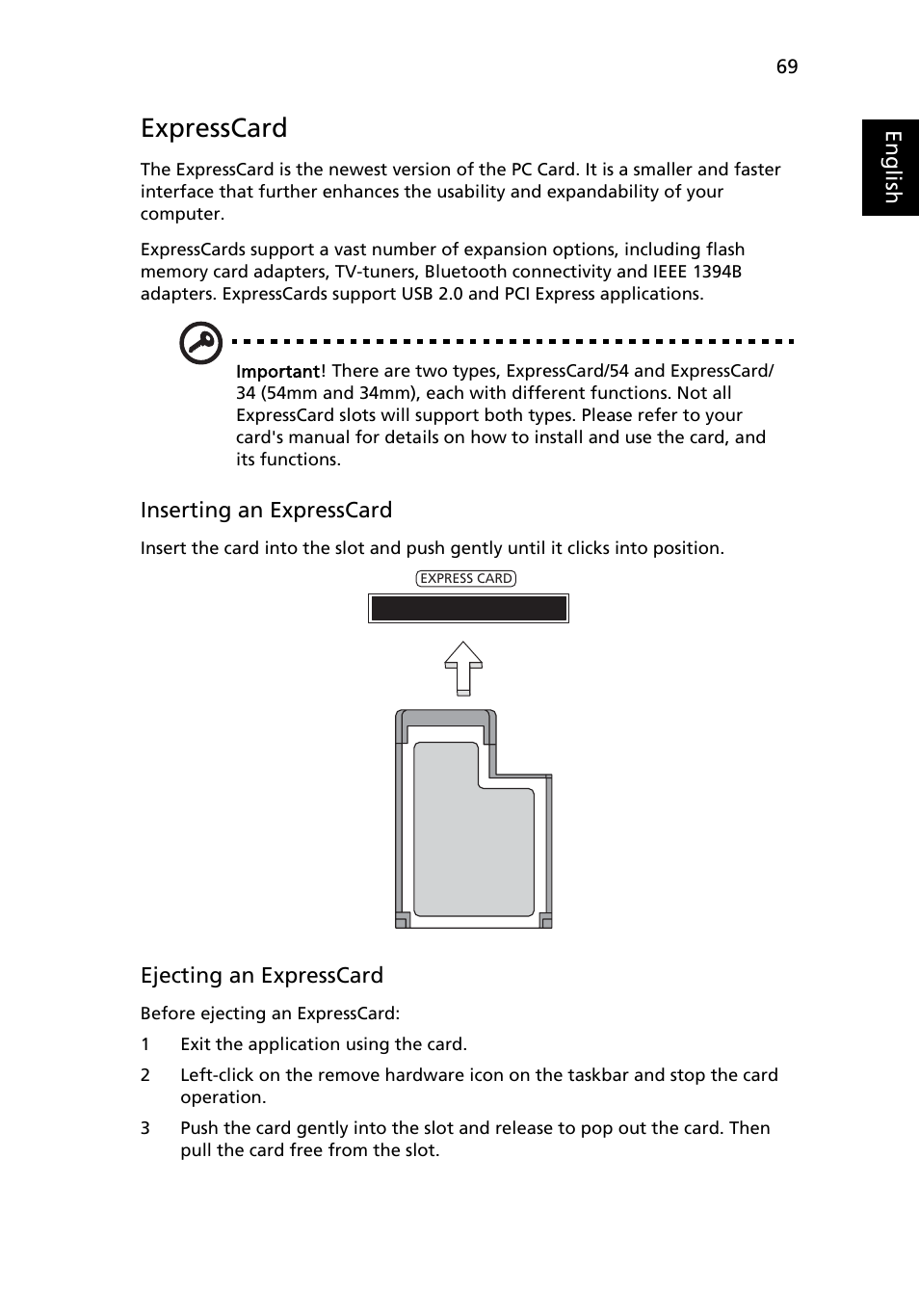 Expresscard | Acer Aspire 2920Z User Manual | Page 90 / 111
