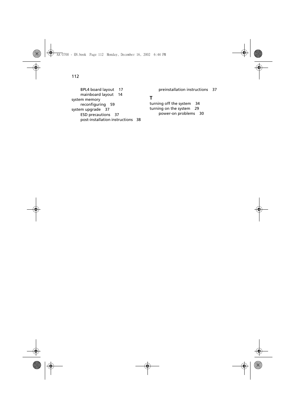 Acer Altos G700 User Manual | Page 122 / 122