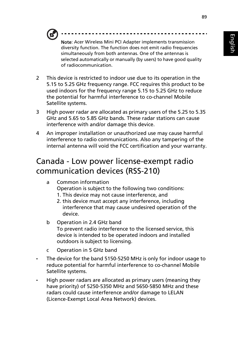 Acer TravelMate 2200 User Manual | Page 99 / 105