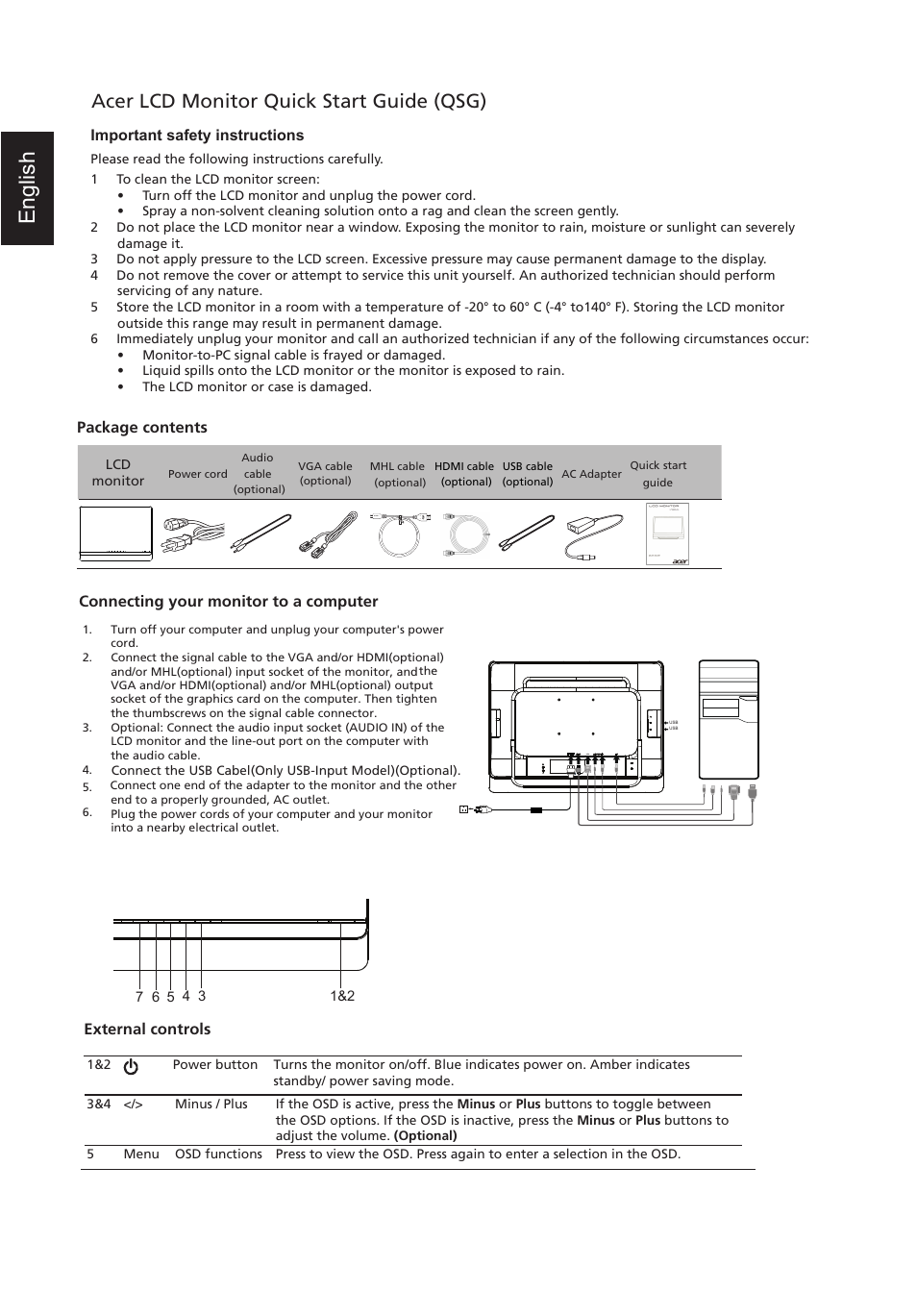 Acer UT220HQL User Manual | 2 pages